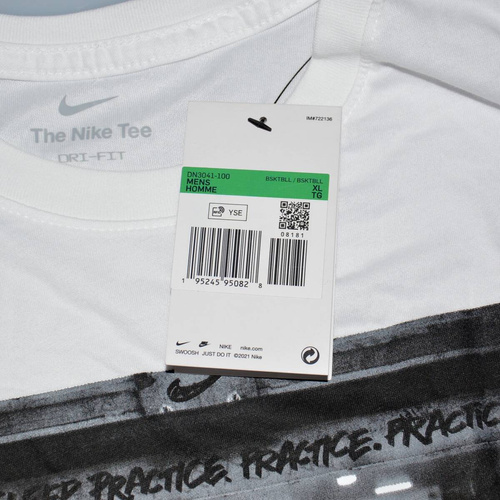 Koszulka męska Nike Dri-Fit OC Photo T-shirt White - DN3041-100
