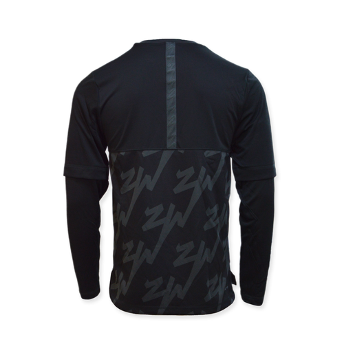 Air Jordan Zion Longsleeve Shooting Shirt Black/Dk Smoke Grey/Dk Smoke Grey - DJ5871-010