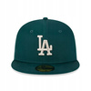 New Era 59FIFTY LA Los Angeles Dodgers League Essential  Fullcap Dark Green/ Stone - 604246683