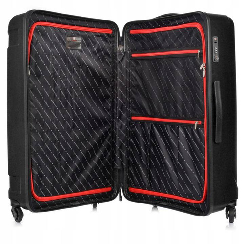 Duża Walizka SwissBags Tourist 75cm Czarna