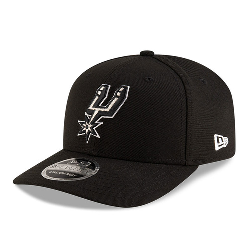 Czapka z daszkiem New Era 9SEVENTY San Antonio Spurs NBA Team Black Stretch Snapback - 60755445
