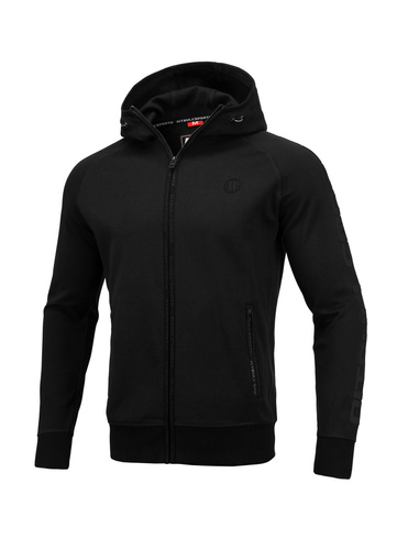 Bluza z kapturem rozpinana Pit Bull West Coast Thelborn Hooded Czarna