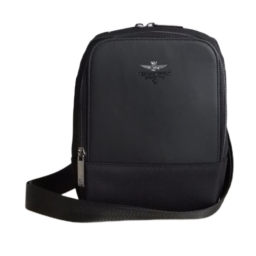 Torba męska na ramię Aeronautica Militare Shoulder Bag Czarna - AM-8460 BLA
