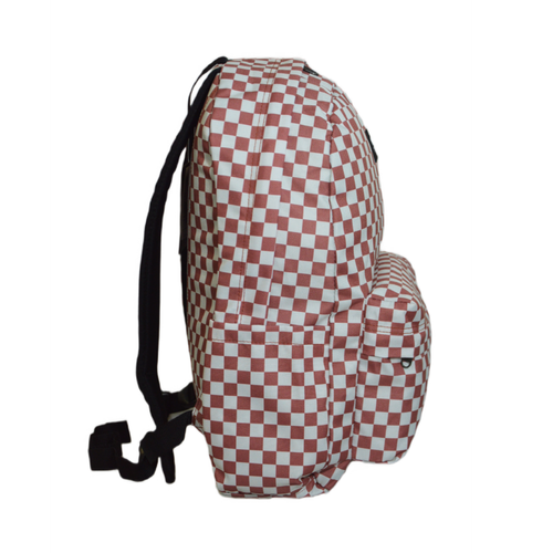 Plecak szkolny Vans Old Skool Check Kratka Biało-Czerwony - VN000H4XCHO1