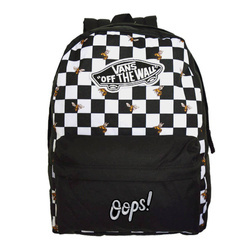 Plecak szkolny młodzieżowy VANS Realm Bee Checkerboard Custom Oops!