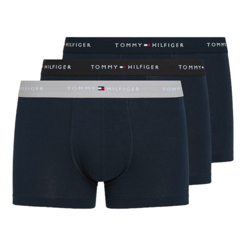 Męskie bokserki majtki 3 pack Tommy Hilfiger 3P WB Trunk - UM0UM02763-OXN