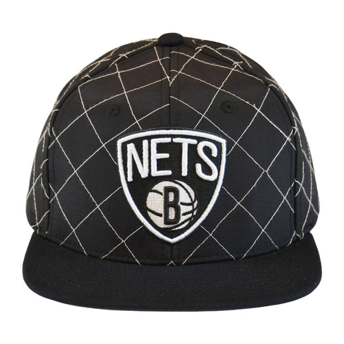 Czapka z daszkiem Mitchell & Ness NBA Quilted Taslan Snapback Brooklyn Nets - HHSS3170-BNEYYPPPBLCK