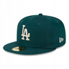 New Era 59FIFTY LA Los Angeles Dodgers League Essential  Fullcap Dark Green/ Stone - 604246683