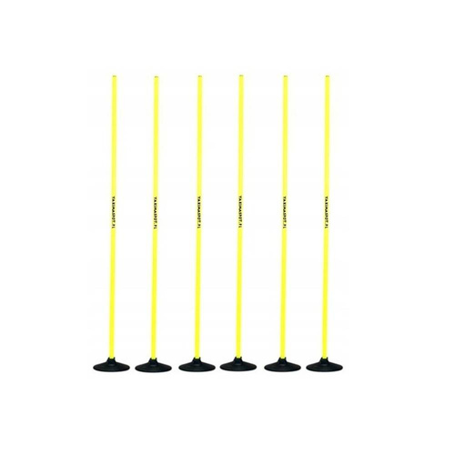SET YAKIMASPORT 6X TRAINING POLE 1,6 M + BASE FOR SLALOM POLE - 100076