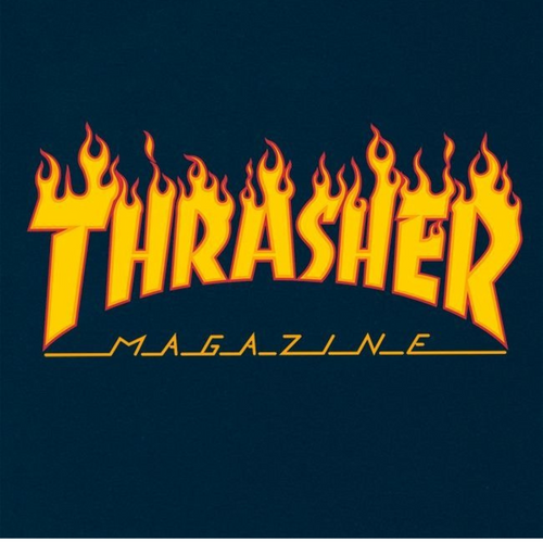 Koszulka Thrasher Flame Logo Navy - 110102/NY