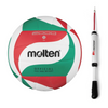 Set Molten 2000 FIVB Standard Volleyball V5M2000 + METEOR Aluminum Ball Pump 8 mm 39004