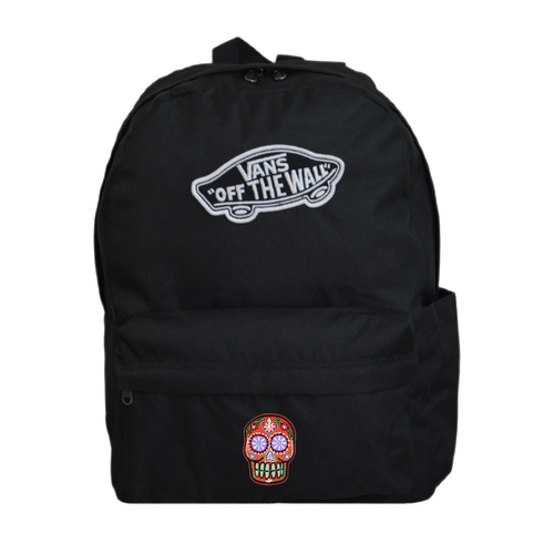 Vans Old Skool Classic Backpack Black VN000H4YBLK1 + Mexican Skull Red