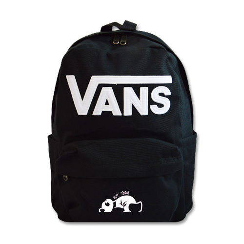 Plecak szkolny Vans New Skool 18 l czarny VN000628BLK1 + Custom Panda