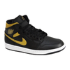 Buty do koszykówki Air Jordan 1 Mid (GS) Black/Metallic Gold - DQ8426-071