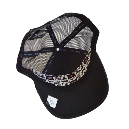 Czapka z daszkiem skórzana Goorin Bros. Cock Will Prevail Trucker - 101-1231-BLACK