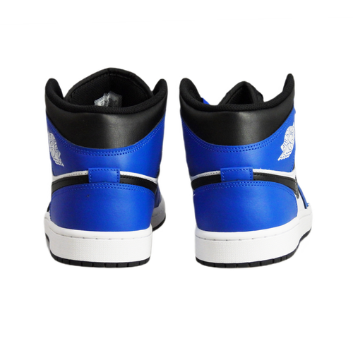 Men's sports shoes Air Jordan 1 Mid Blue White Black - DQ8426-402