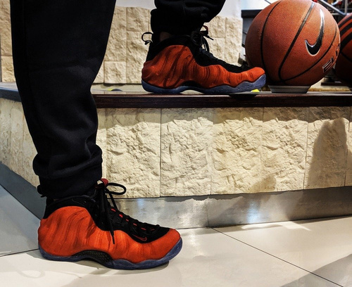 Nike Air Foamposite One Penny Hardaway Denim Custom Orange - 314996-404