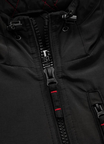 Pit Bull West Coast Spinnaker Hooded Jacket Black Bunda - 529110900