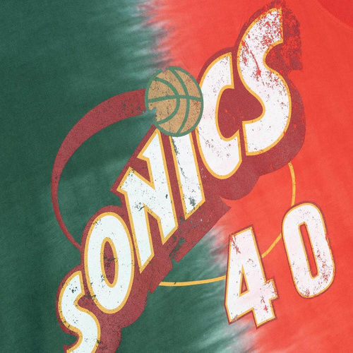 Mitchell & Ness NBA Seattle Supersonics Shawn Kemp Tie Dye Cotton Tank - TTNK3206-SSUYYSKEGNRD