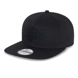 Czapka z daszkiem New Era 9FIFTY NBA Los Angeles Lakers Black On Black - 60245401