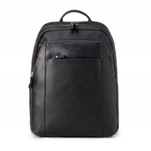 Puccini Royal Collection Leather Black Backpack - LGD6323-1