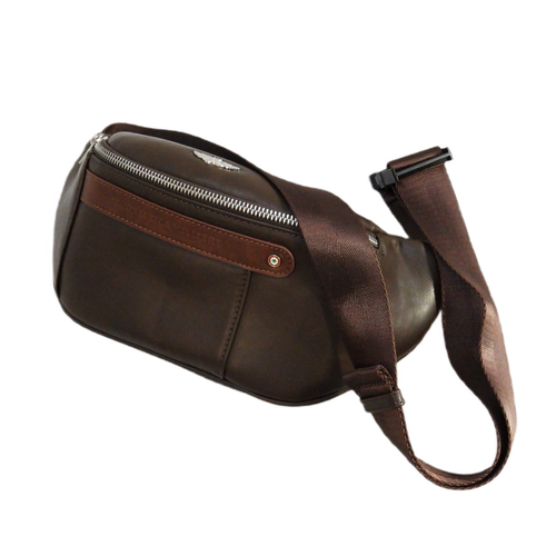 Aeronautica Militare men's waist bag brown - AM-393-MORO