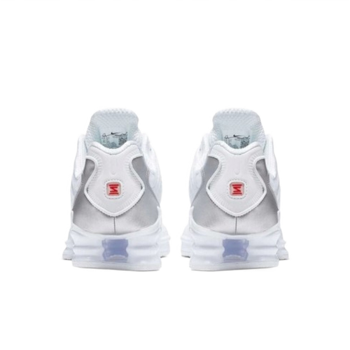 Nike SHOX TL Metallic Silver Men's Sports Shoes White - AV3595-100