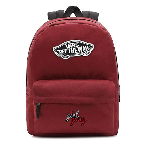 Vans Realm Backpack Red Sac à dos - VN0A3UI6J511 Custom Girl Gang