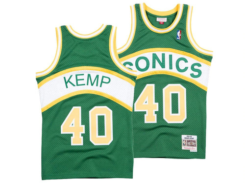 Koszulka Mitchell & Ness NBA Seattle Supersonics Shawn Kemp Swingman SMJYAC18105-SSUDKGN94SKE