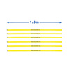 SET YAKIMASPORT 6X TRAINING POLE 1,6 M + BASE FOR SLALOM POLE - 100076