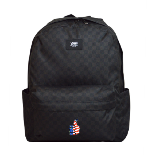 Vans Old Skool Check Backpack black/charcoal - VN000H4XBA51