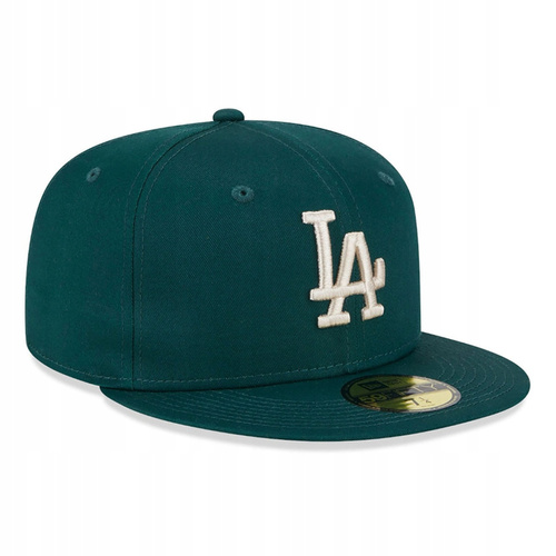 New Era 59FIFTY LA Los Angeles Dodgers League Essential  Fullcap Dark Green/ Stone - 604246683