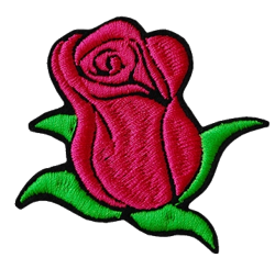 Nášivka na oblečenie Pink Rose