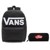 Zestaw Plecak szkolny Vans Old Skool Drop V czarny classic VN0A5KHPY28 + Piórnik Vans OTW