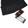 Czapka zimowa bawełniana Hugo Boss Beanie Afox Black - 50497967-001