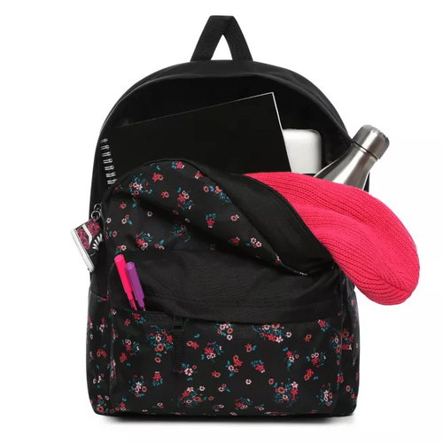 Vans Realm Beauty Floral Black Batoh - VN0A3UI6ZX3 + Benched Bag 