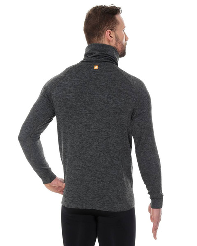 Bluza męska termoaktywna Brubeck Fusion grafitowa - LS13540 