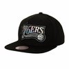 Mitchell & Ness NBA Iridescent Xl Logo HWC Philadelphia 76ers Cap - HHSS3185-P76YYPPPBLCK