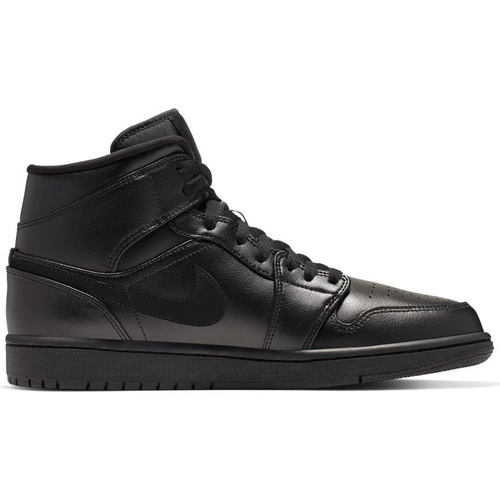 Buty Air Jordan 1 Mid Triple Black - 554724-090