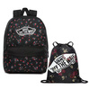 Vans Realm Beauty Floral Black Batoh - VN0A3UI6ZX3 + Benched Bag