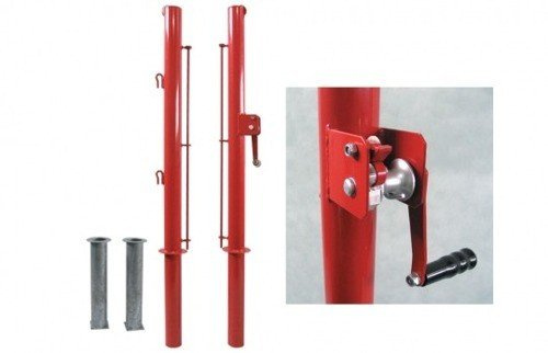 Sure Shot Poteaux de tennis ronds en ancier 