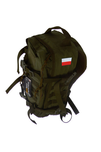 Plecak wojskowy Wisport Sparrow 20 II Cordura Olive Green Custom Patriotic