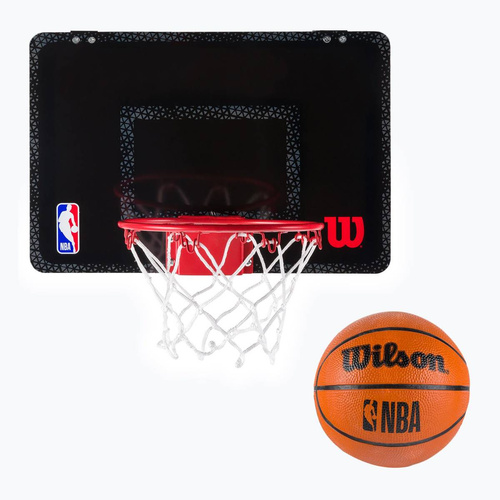 Mini tablica Wilson NBA do koszykówki Forge Team Hoop czarna + piłka - WTBA3001FRGNBA