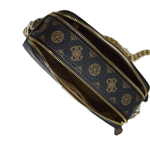 Torebka na ramię damska listonoszka Guess Noelle Crossbody Brązowa - PT7879914-MLO