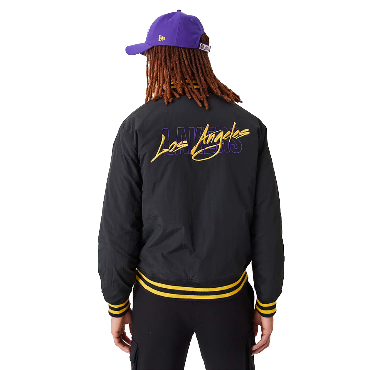 Kurtka bomberka New Era NBA Los Angeles Lakers Script Bomber