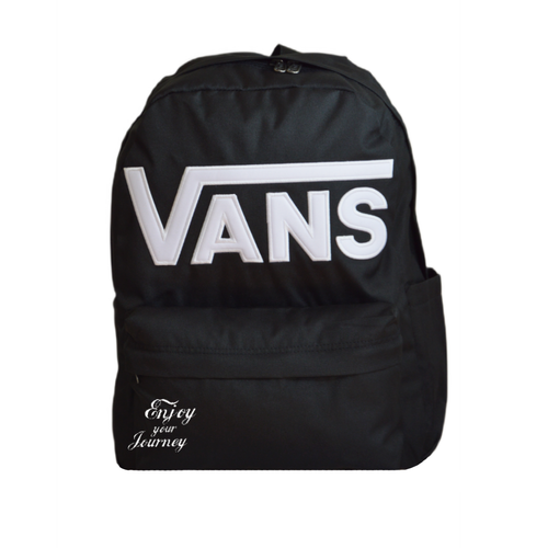 Vans Old Skool Drop V Backpack Black VN000H4ZBLK1 + Custom Enjoy your journey