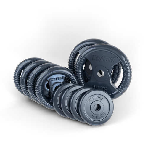 Zestaw obciążeń żeliwnych 50 kg ciężary dla siłowni K-SPORT - OZ50