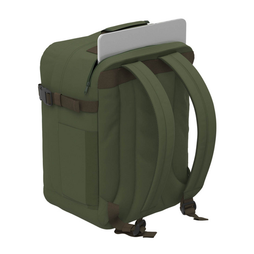 Travel backpack Cabin Zero Classic Tech 28L 2w1 Georgian Khaki hand luggage for the plane - CZ331802
