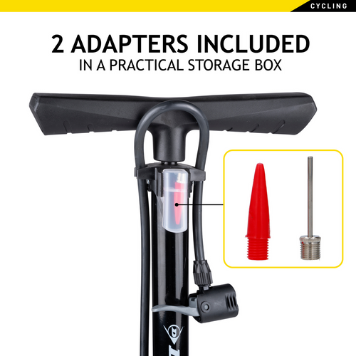 Bike floor pump with analogue pressure gauge Dunlop - 170497
