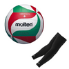 Zestaw Molten piłka do siatkówki halowa V5M1500 + rękawki siatkarskie Colo Volley L/XL